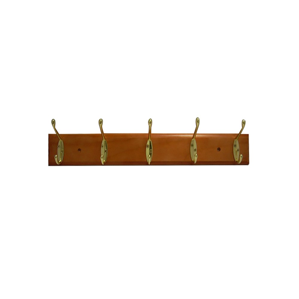 原木金屬衣帽鉤-5勾｜五金工具｜特力屋．特力屋線上購物