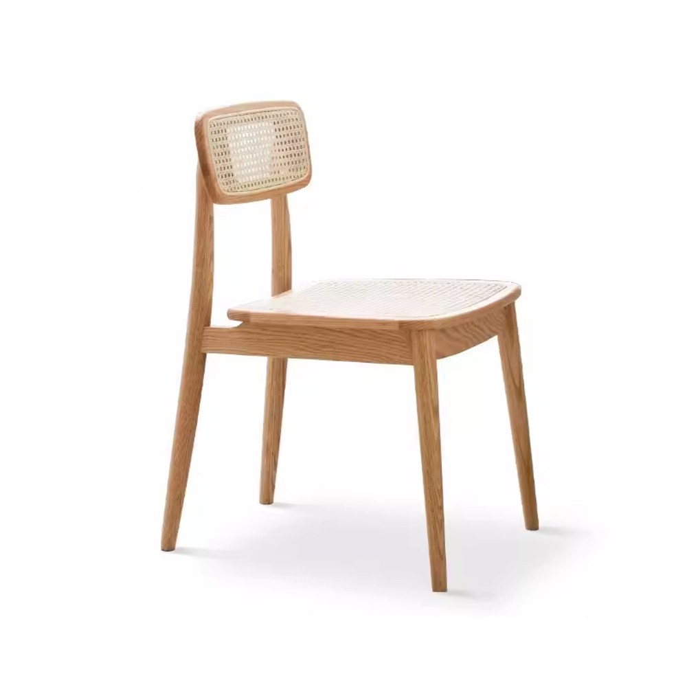 hoi! 源氏木語覓藤橡木原木色藤編餐椅Y49S01｜家具床墊｜特力屋．特力