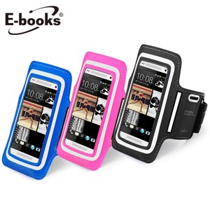 E-books N10 智慧手機5.7吋以下運動手臂套桃紅