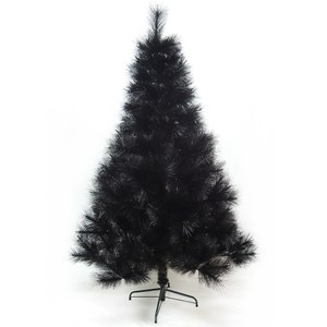 【摩達客】台灣製6尺(180cm)時尚豪華版黑色聖誕樹 裸樹(不含飾品不含燈)本島免運費