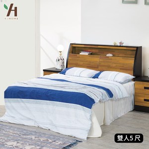 【伊本家居】集層木收納床組兩件 雙人5尺(床頭箱+床底)單一規格
