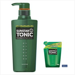 Sunstar Tonic日本爽快頭皮護理洗髮精*1+補充包*2