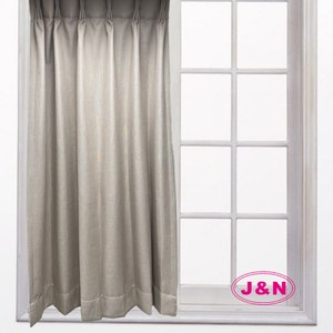 【J&N】亞麻素色遮光傳統窗簾-駝色(150*165cm)駝色