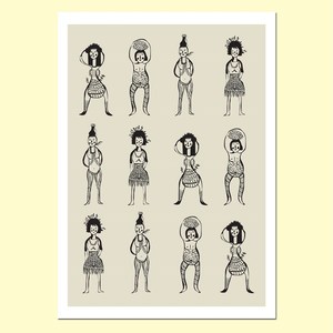 【摩達客】西班牙知名插畫家Judy Kaufmann藝術創作海報版畫掛畫裝飾畫-女人們