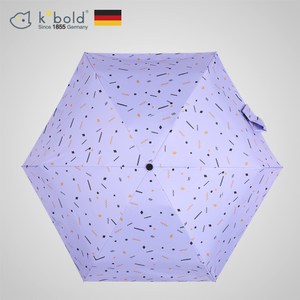 【德國kobold酷波德】蘑菇頭系列-6K超輕巧抗UV五折傘-藍紫