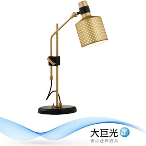 【大巨光】古典風-E27 單燈檯燈-中(ME-5121)