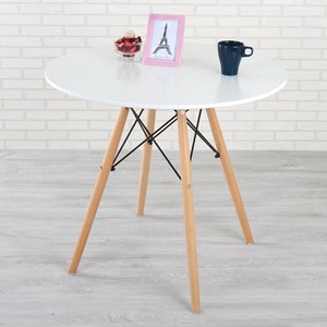 Homelike 菲爾造型圓桌(亮麗白)-DIY