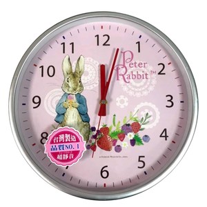 BUTTERFLY原廠授權PeterRabbit彼得兔-比得兔草莓時鐘