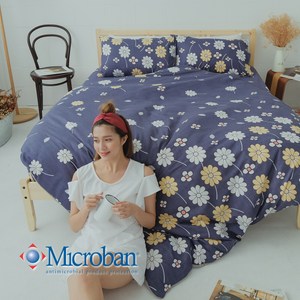 Microban《夏夜花火》美國抗菌雙人加大四件式兩用被床包組