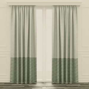 京都和風遮光窗簾 寬200x高165cm 綠米