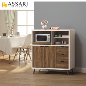 ASSARI-北歐時尚4尺餐櫃(寬120x深46x高127cm)