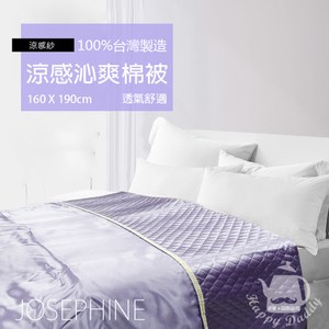 【JOSEPHINE約瑟芬】MIT台灣製 涼感沁爽棉被(紫色)8458紫色