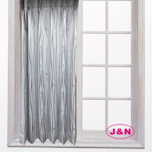【J&N】花藤印花遮光傳統窗簾-灰色(150*165cm)灰色
