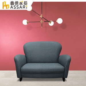 ASSARI-貓可愛單人耐刮貓抓皮沙發簡約灰