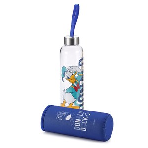 HOLA 迪士尼系列唐老鴨單層玻璃水瓶-海洋550ml