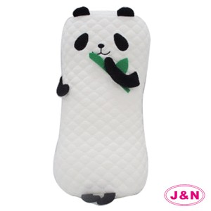 【J&N】熊貓造型長抱枕(1入)白色