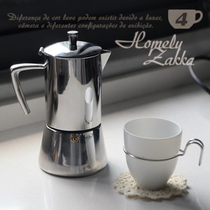 【Homely Zakka】極簡主義304不鏽鋼咖啡壼/摩卡壼(4杯)