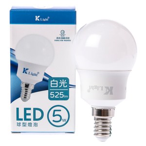 K-Light 球泡燈 5W 白光  E14適用