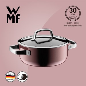 [特價]【WMF】Fusiontec 低身湯鍋 20cm 2.4L(赭紅色)