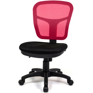 aaronation愛倫國度 耐用型舒適透氣小秘書電腦椅 i-RS-1紅