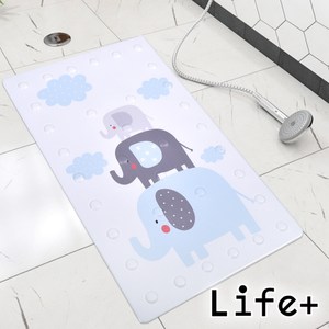 【Life+】悠然時光浴室吸盤防滑地墊/止滑墊/腳踏墊新款(多款任選)疊疊象