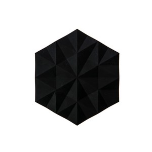 丹麥ZONE FACET系列菱紋矽膠鍋墊-黑
