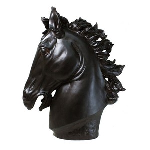 【Finara 費納拉】榮耀馬頭造型擺飾(古銅咖啡色)