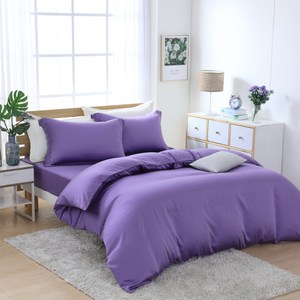 藤紫 雙人四件組 100%萊賽爾天絲兩用被套床包組