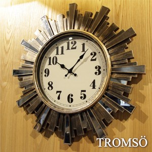 TROMSO法式香榭-雅典陽光古銅鏡飾時鐘