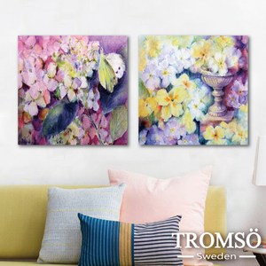 TROMSO時尚無框畫/紫黃羅馬花園W207(50X50CM)